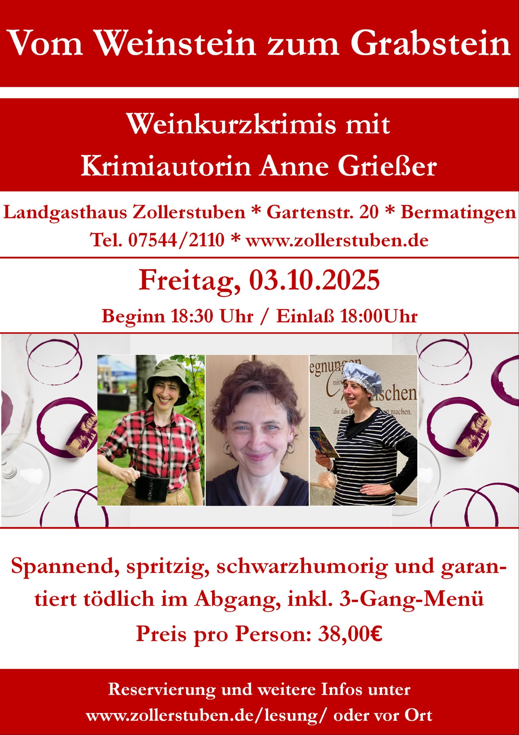 Lesung Heiteres Dreierlei